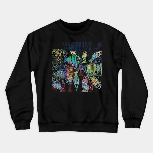 Psico fish Crewneck Sweatshirt by AiteStylex